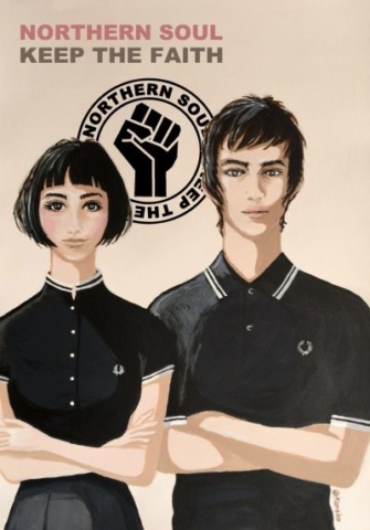 "NORTHERN SOUL image Ver1" illustrated by kahoko